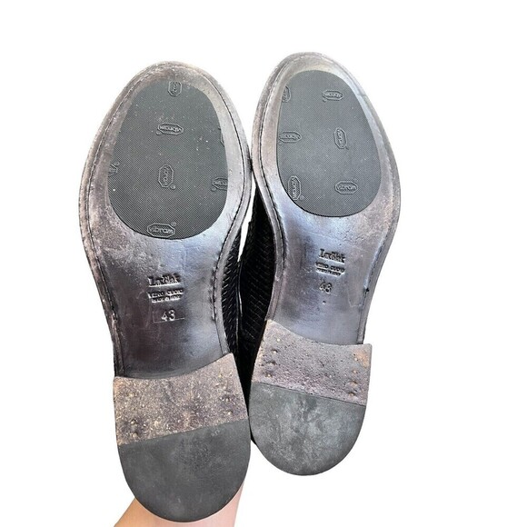 Lace-up shoes Brecos Woven Leather Made On Italy - Men's Shoes Size 43 (10) - Picture 5 of 9